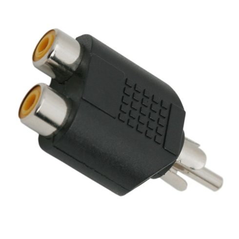 RCA Y-átalakító 2 x RCA aljzat - RCA dugó                                                             BX05099