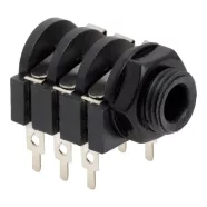   JACK aljzat nyák-ba forrasztható sztereo - 6,3 mm                                                     BX05118