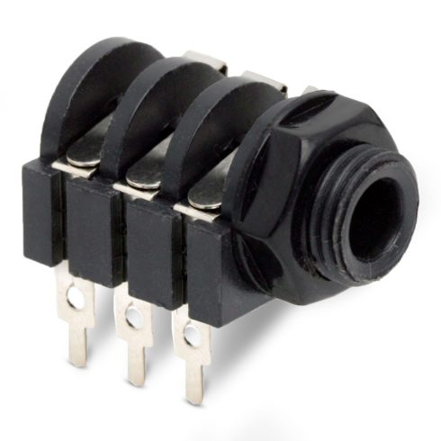 JACK aljzat nyák-ba forrasztható mono - 6,3 mm                                                        BX05118B
