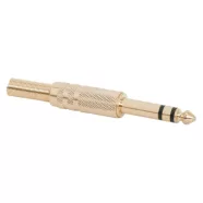   JACK dugó aranyozott sztereo - 6,3 mm                                                                 BX05119