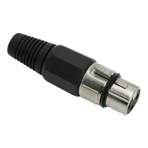 XLR aljzat - 3 pólusú szorítópofás törésgátlóval                                                      BX05193
