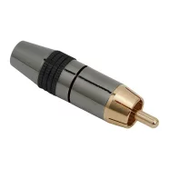   RCA dugó aranyozott csatlakozó max. 8 mm-es kábelhez jelölőgyűrűvel                                   BX05324FK