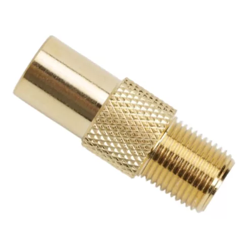 F / TV koax átalakító F aljzat  -  TV koax dugó aranyozott                                            BX05330