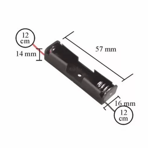 Elemtartó 1 db AA (ceruzaelem)                                                                        BX05341
