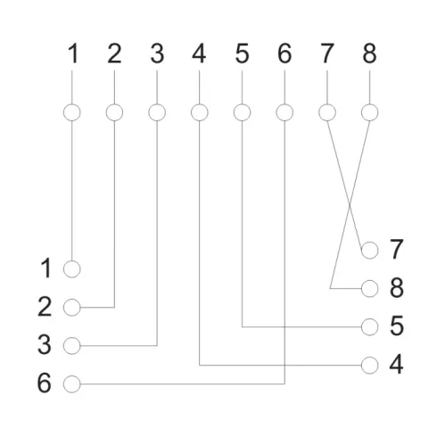Fali aljzat - 8P8C UTP Cat.5                                                                          BX05384