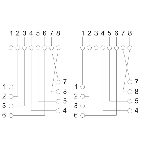 Fali aljzat - dupla, 8P8C FTP Cat.5                                                                   BX05397