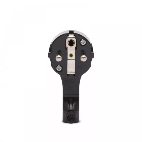 Lengő dugó 250V~50Hz / 16A fekete 90°-os                                                              BX05950BK