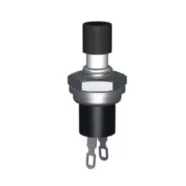   Nyomógomb 1 áramkör 1,5 A - 250 V OFF-(ON) fekete                                                     BX09005FK