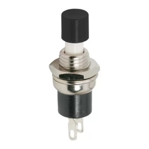Nyomógomb 1 áramkör 1,5 A - 250 V OFF-(ON) fekete                                                     BX09005FK