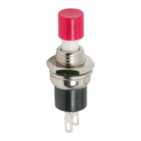 Nyomógomb 1 áramkör 1,5 A - 250 V OFF - (ON) piros                                                    BX09005PI