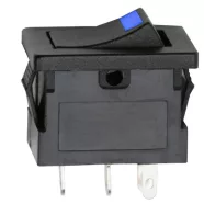   Billenő kapcsoló 1 áramkör 15 A - 12 V DC OFF-ON kék LED-del                                          BX09027KE
