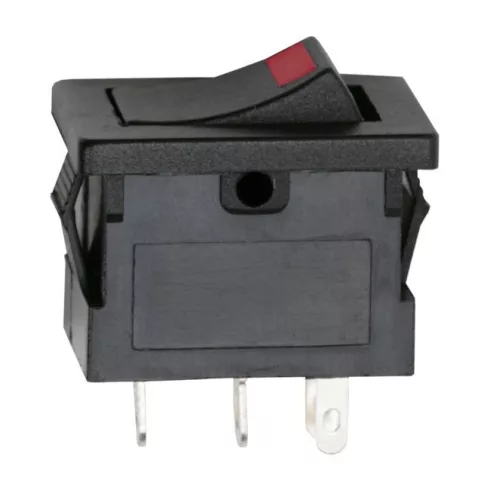 Billenő kapcsoló 1 áramkör 15A-12VDC OFF-ON piros LED-del                                             BX09027PI