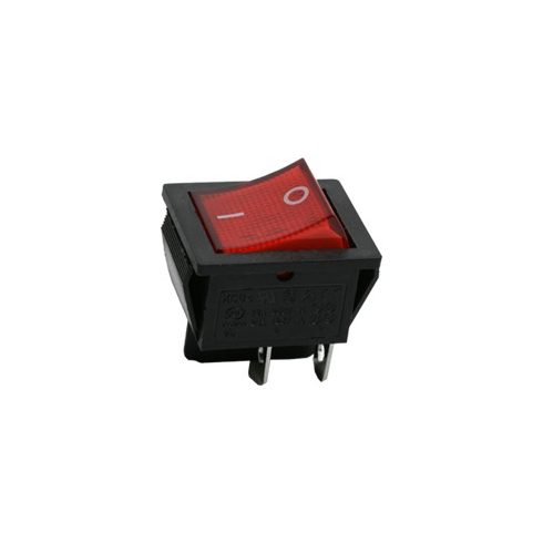 Billenő kapcsoló 2 áramkör 16 A - 250 V OFF - ON piros világítással                                   BX09029PI