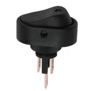   Billenőkapcsoló 1 áramkör 20 A - 12 V DC OFF - ON kék LED-del                                         BX09047KE