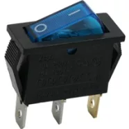   Billenő kapcsoló 1 áramkör 16 A - 250 V OFF - ON kék világítással                                     BX09050KE