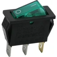   Billenő kapcsoló 1 áramkör 16 A - 250 V OFF - ON zöld világítással                                    BX09050ZO