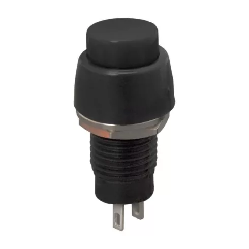 Nyomógombos kapcsoló 1 áramkör 2 A - 250 V ON - OFF fekete                                            BX09068FK