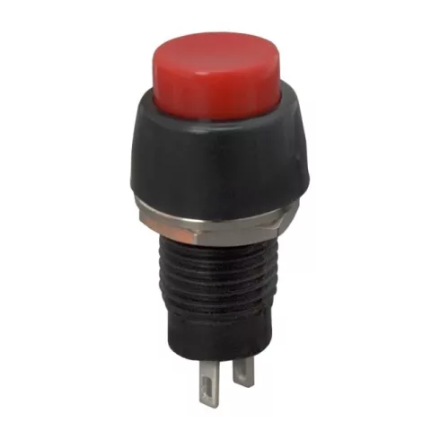 Nyomógombos kapcsoló 1 áramkör 2 A - 250 V ON - OFF piros                                             BX09068PI
