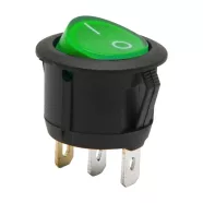   Billenő kapcsoló 1 áramkör 6 A - 250 V ON - OFF zöld világítással                                     BX09085GR