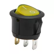   Billenő kapcsoló 1 áramkör 6 A - 250 V ON - OFF sárga világítással                                    BX09085YE
