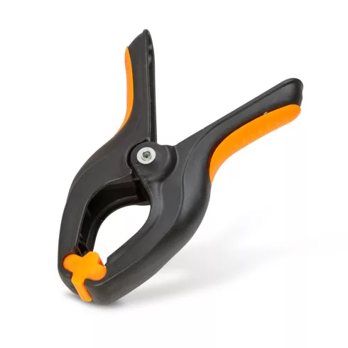 Szorító csipesz - 2col / 55 mm - 160 x 115 mm - műanyag - fekete / narancssárga                       BX10284
