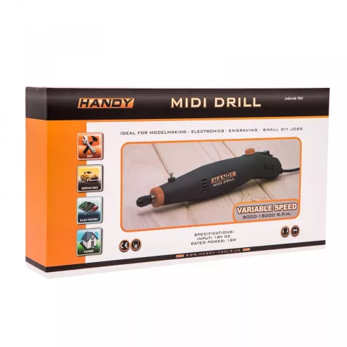 Midi panelfúró 18W ~ 18V DC 5-25000 fordulat / perc                                                   BX10362