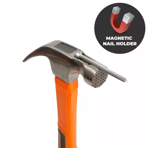 Professzionális ács kalapács mágneses fejjel - 470 g                                                  BX10429D
