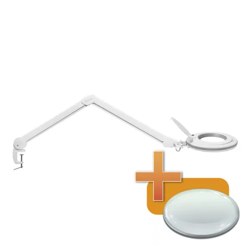 LED lámpa - nagyító lencsével - 5col - 130 mm                                                         BX10797L
