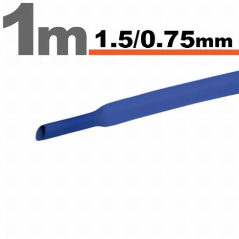 Zsugorcső Kék - 1,5 / 0,75 mm                                                                         BX11019K