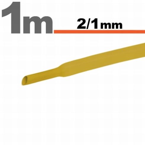 Zsugorcső Sárga - 2,5 / 1,25mm                                                                        BX11020S