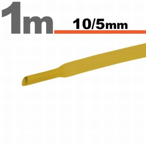 Zsugorcső Sárga Ě 10 / 5 mm                                                                           BX11023S