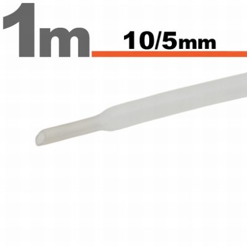 Zsugorcső Transzparens Ě 10 / 5 mm                                                                    BX11023T
