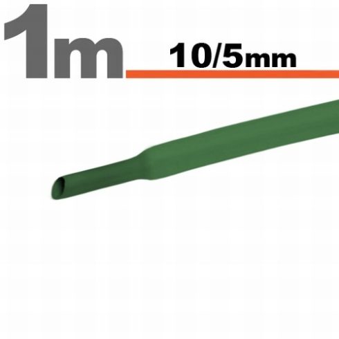 Zsugorcső Zöld Ě 10 / 5 mm                                                                            BX11023Z