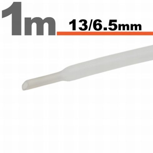 Zsugorcső Áttetsző - 13 / 6,5 mm                                                                      BX11024T