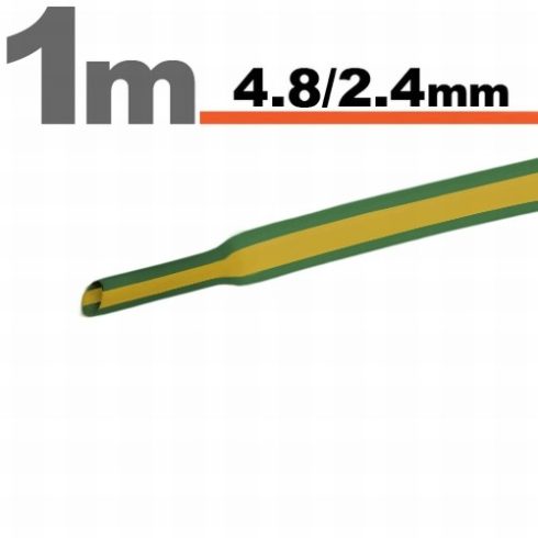 Zsugorcső Sárga-Zöld Ě 4,8 / 2,4 mm                                                                   BX11025X