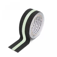   Ragasztószalag - csúszásmentes - 5 m x 50 mm - foszforeszkáló / fekete                                BX11088C