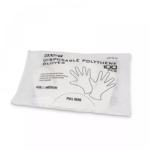 Egyszer használatos fólia kesztyű  100 db / csomag                                                    BX11118
