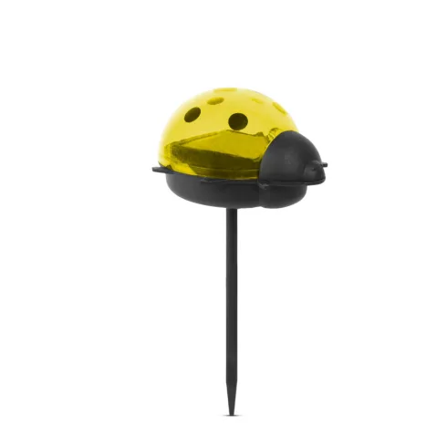 LED-es szolár lámpa - katica - hidegfehér - piros / sárga - 75 x 60 x 140 mm                          BX11240B