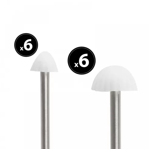 LED-es szolár lámpa - 12 db mini gomba - melegfehér - 28,5 cm x 4 m                                   BX11243