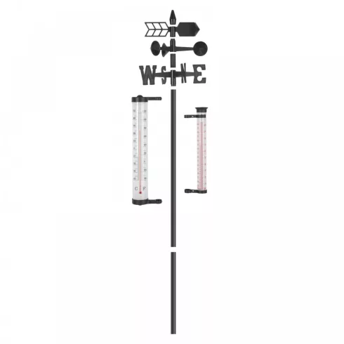 Kerti időjárás állomás - hőmérő, esőmérő, szélmérő - 145 cm                                           BX11278