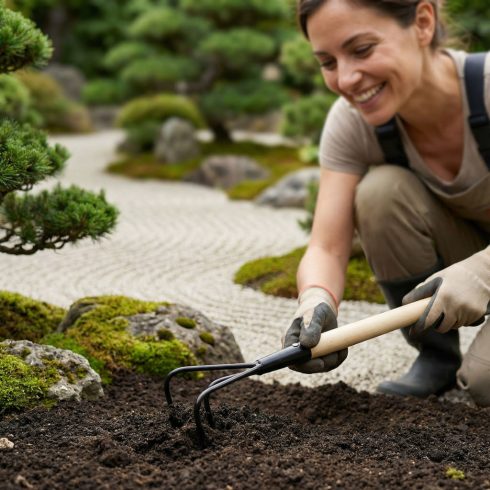 Kerti szerszám - talajlazító - 50 cm - fa nyéllel                                                     BX11295B