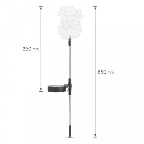 LED-es szolár lámpa - Mikulás                                                                         BX11393D