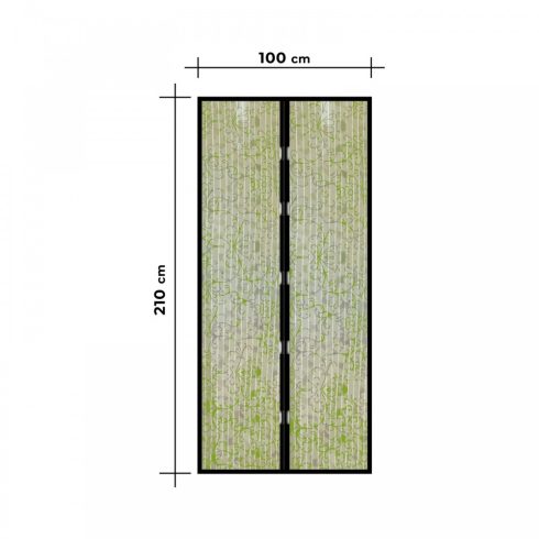 Szúnyogháló függöny ajtóra - mágneses - 100 x 210 cm - Virág mintás                                   BX11398H