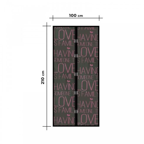Szúnyogháló függöny ajtóra -mágneses- 100 x 210 cm - colLovecol                                       BX11398M