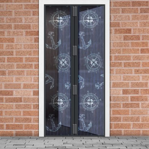 Szúnyogháló függöny ajtóra -mágneses- 100 x 210 cm - horgonyos                                        BX11398S