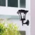 LED-es szolár lámpa - fali - 21 x 21 cm - 8 LED - fekete - melegfehér                                 BX11404A