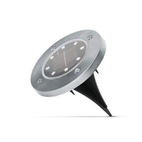 LED-es leszúrható szolár lámpa - kör alakú - középfehér - 12 cm                                       BX11440C
