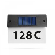   Szolár házszámfény - átlátszó plexi - hidegfehér LED - 22 x 16,5 x 5 cm                               BX11446C
