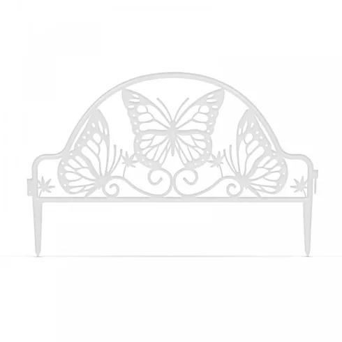 Virágágyás szegély / kerítés - 48 x 31 cm - fehér                                                     BX11464WH