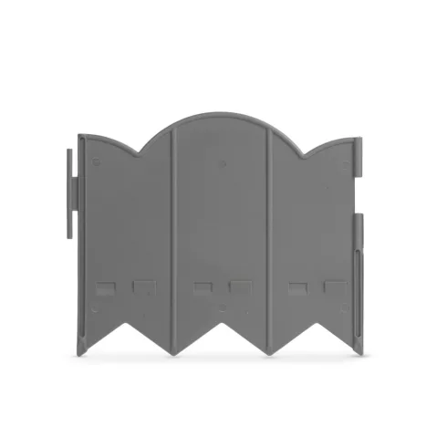 Virágágyás szegély / kerítés - 20 x 17,5 cm - szürke - 12 db / csomag                                 BX11468M
